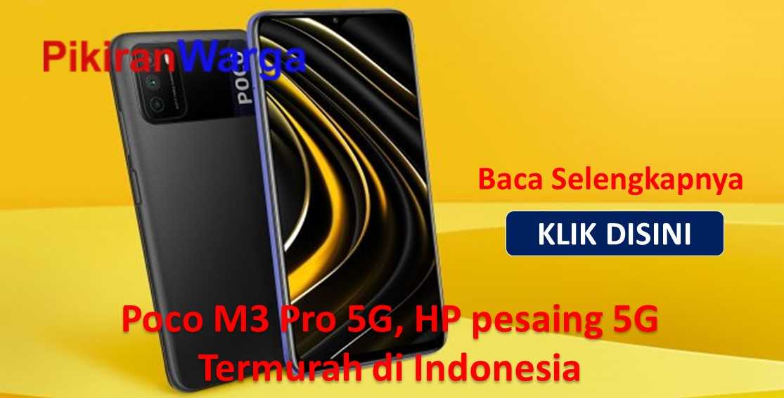 Poco M3 Pro 5G, HP pesaing 5G termurah di Indonesia, diperkirakan akan mendarat pada 29 Juni
