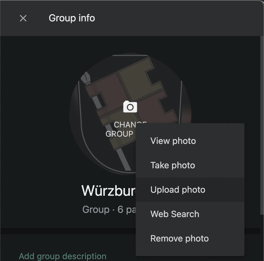 Ubah ikon grup whatsapp di desktop